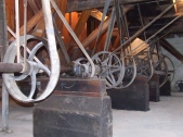 Flour mill pulley shaft.